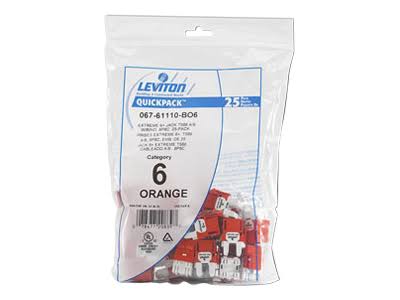 Cat 6 QuickPort Connector, Blue, 25-Pack O214698