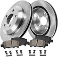 5 Lug Brake Rotors with Ceramic Brake Pads and Hardware S8088