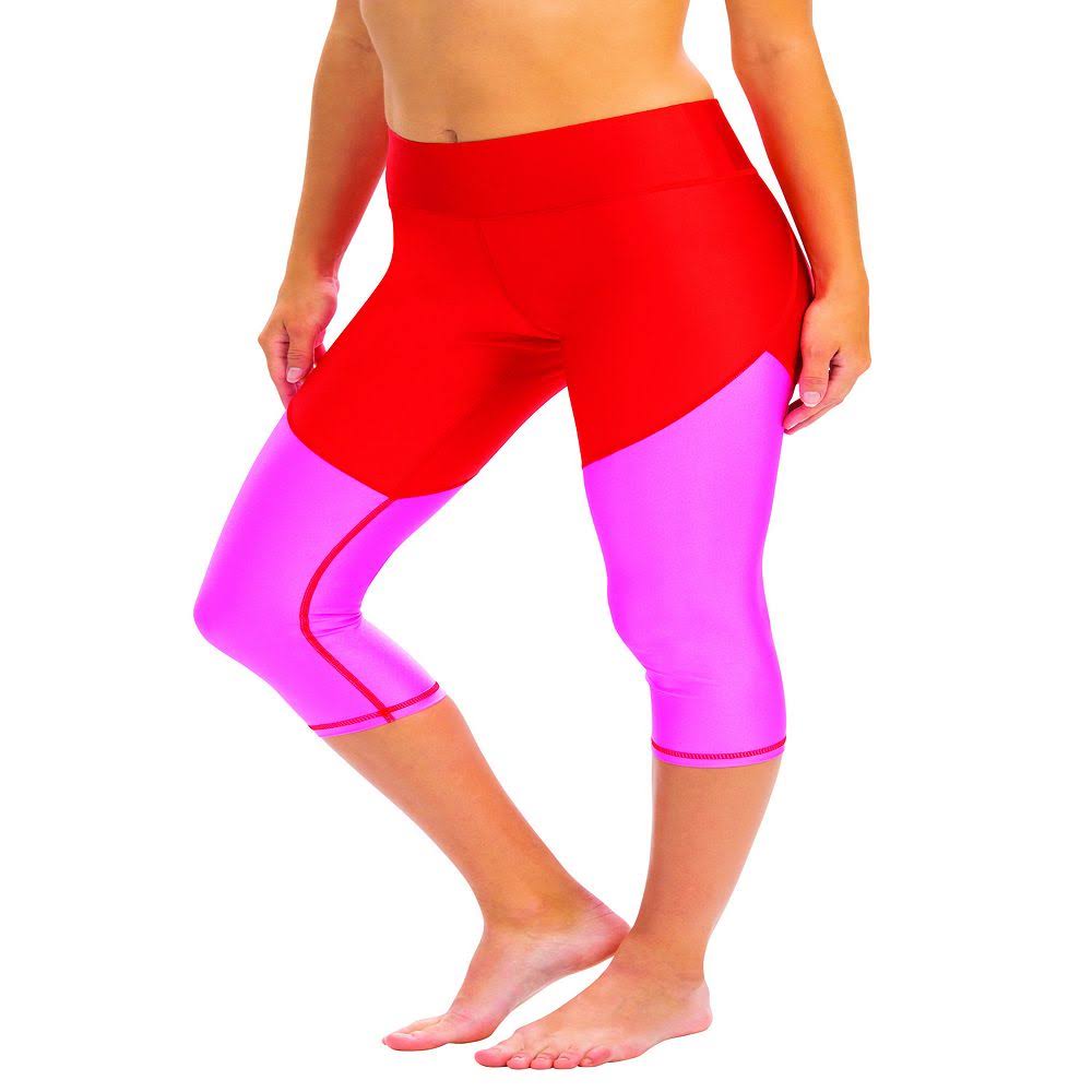 Racing Red/Fuschia Fever High Shine Capri D25500