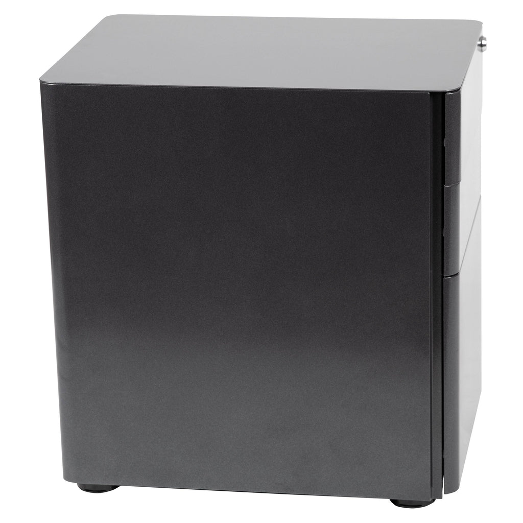 Black 3-Drawer Mobile Locking Filing Cabinet K4893