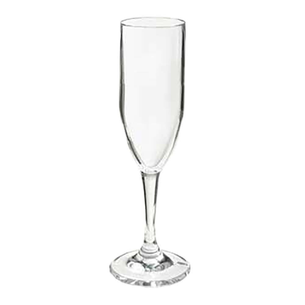 6 oz Clear Plastic Champagne Glass D954