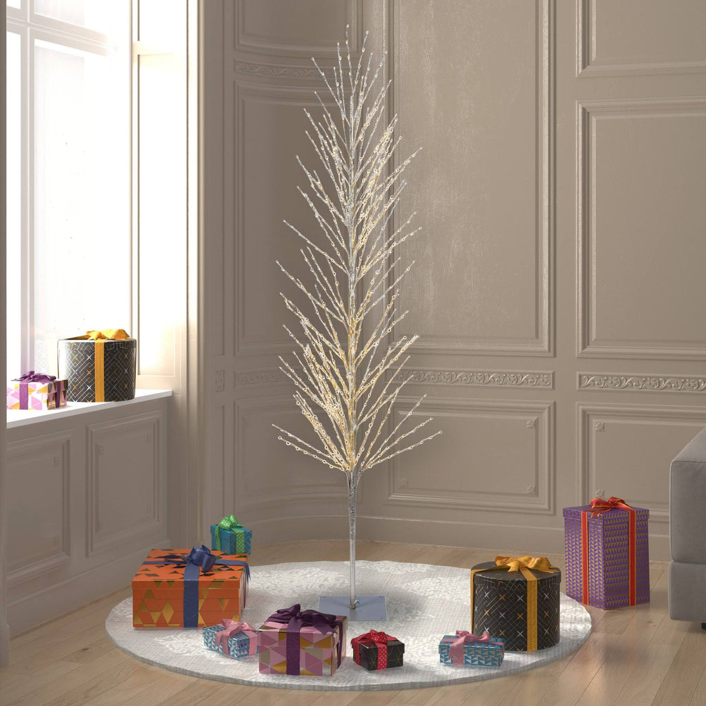 6 ft. LED Champagne Tree with Warm White Lights F572961