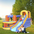 Inflatable Bounce House Slide Bouncer with Basketball Hoop Climbing Wall V35915