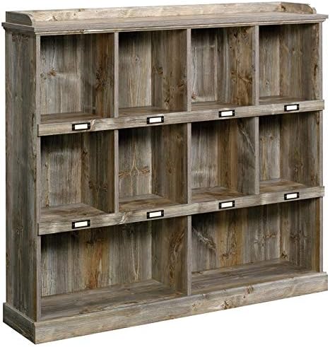 Rustic Cedar 10-Cubby Wood Bookcase Y983362