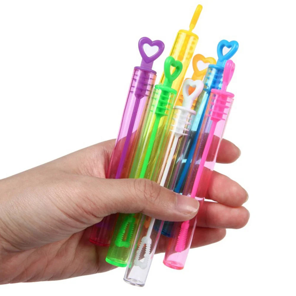 24 Pcs Color Test Tube Bubble Water Bubble Stick Empty Bottle Toys N466