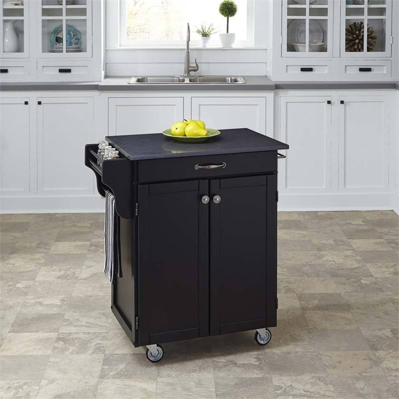 Satin Black Cuisine Cart I519313
