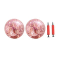 4 Pcs 40CM/60CM Glitter Ball and Pump Set V77946