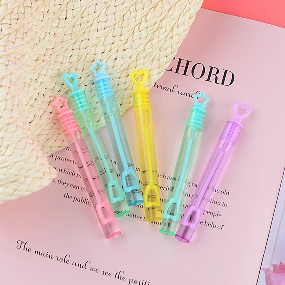24 Pcs Color Test Tube Bubble Water Bubble Stick Empty Bottle Toys N466