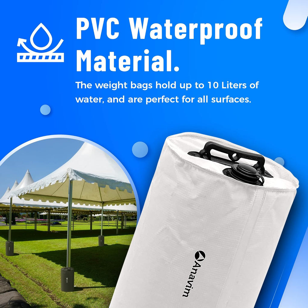 4pcs-Pack Black Canopy Water Weights Bag Q42161