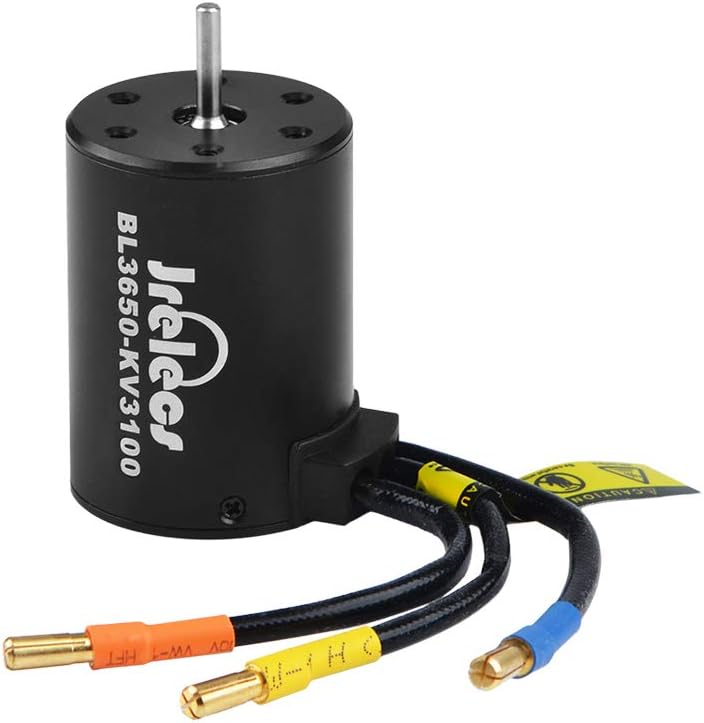 Waterproof 3650 3100KV Sensorless Brushless Motor with 60A Brushless ESC for 1/10 RC Car Truck, Pack of 2 A956
