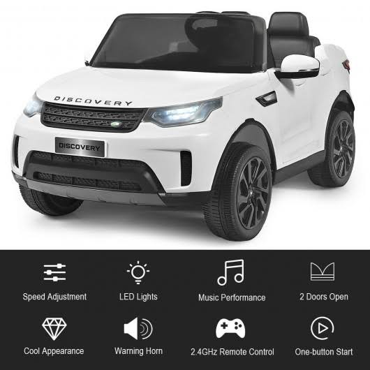 White 2-Seater Ride on Car T583