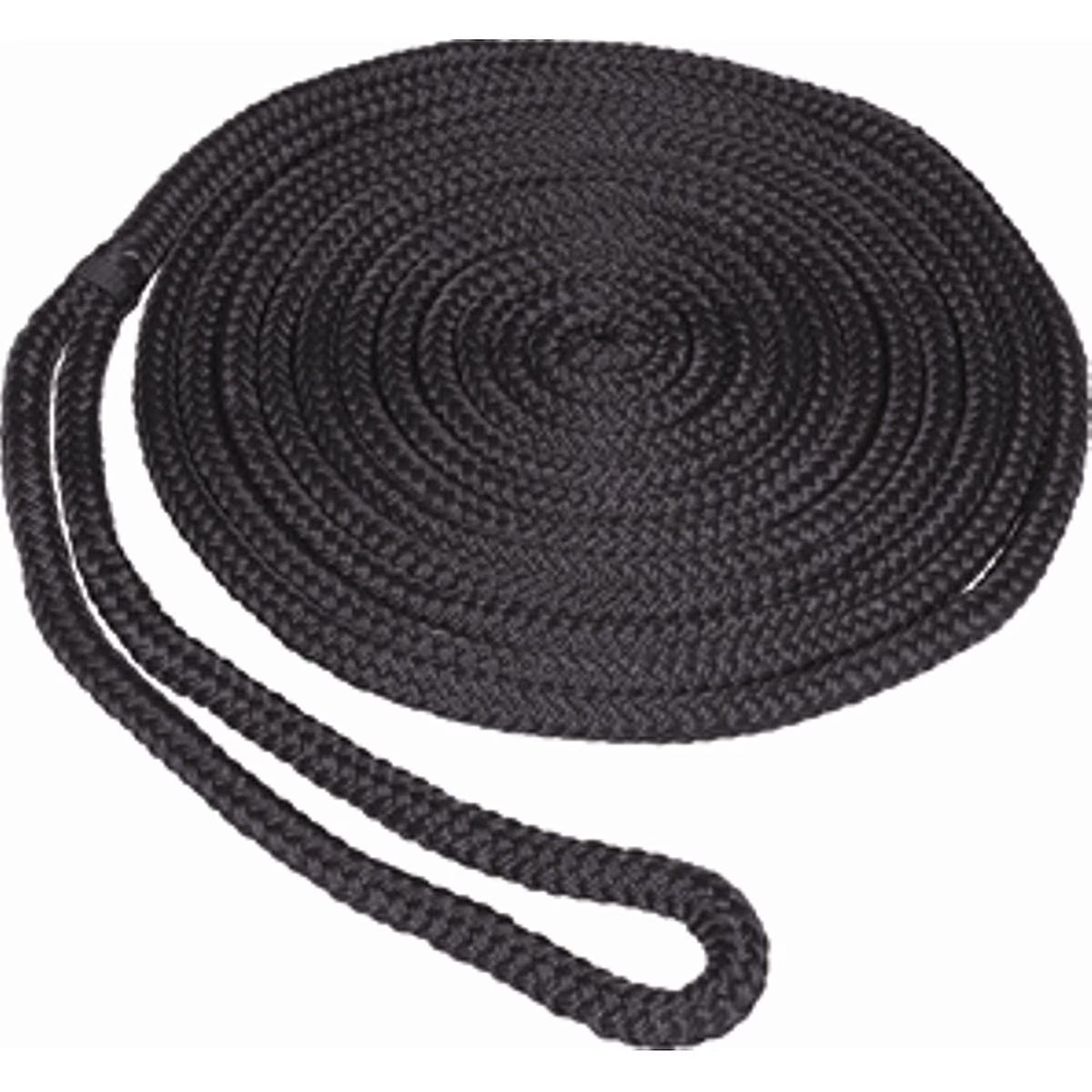 1/2" x 25' Black Double Braid Dock Line Q425