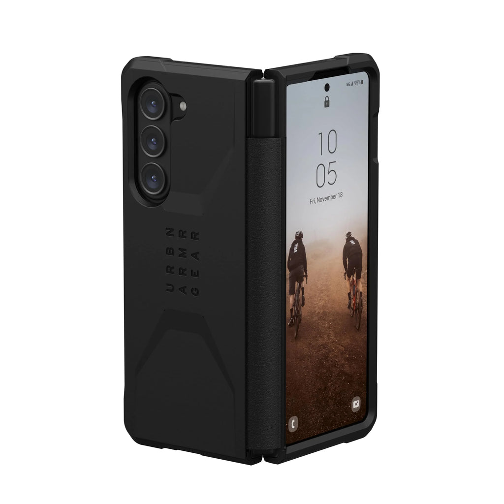 Black Rugged Case for Samsung Galaxy Z Fold 5 A77147