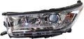Smoked Chrome Accent Headlight with Bulbs for Toyota Highlander M535488