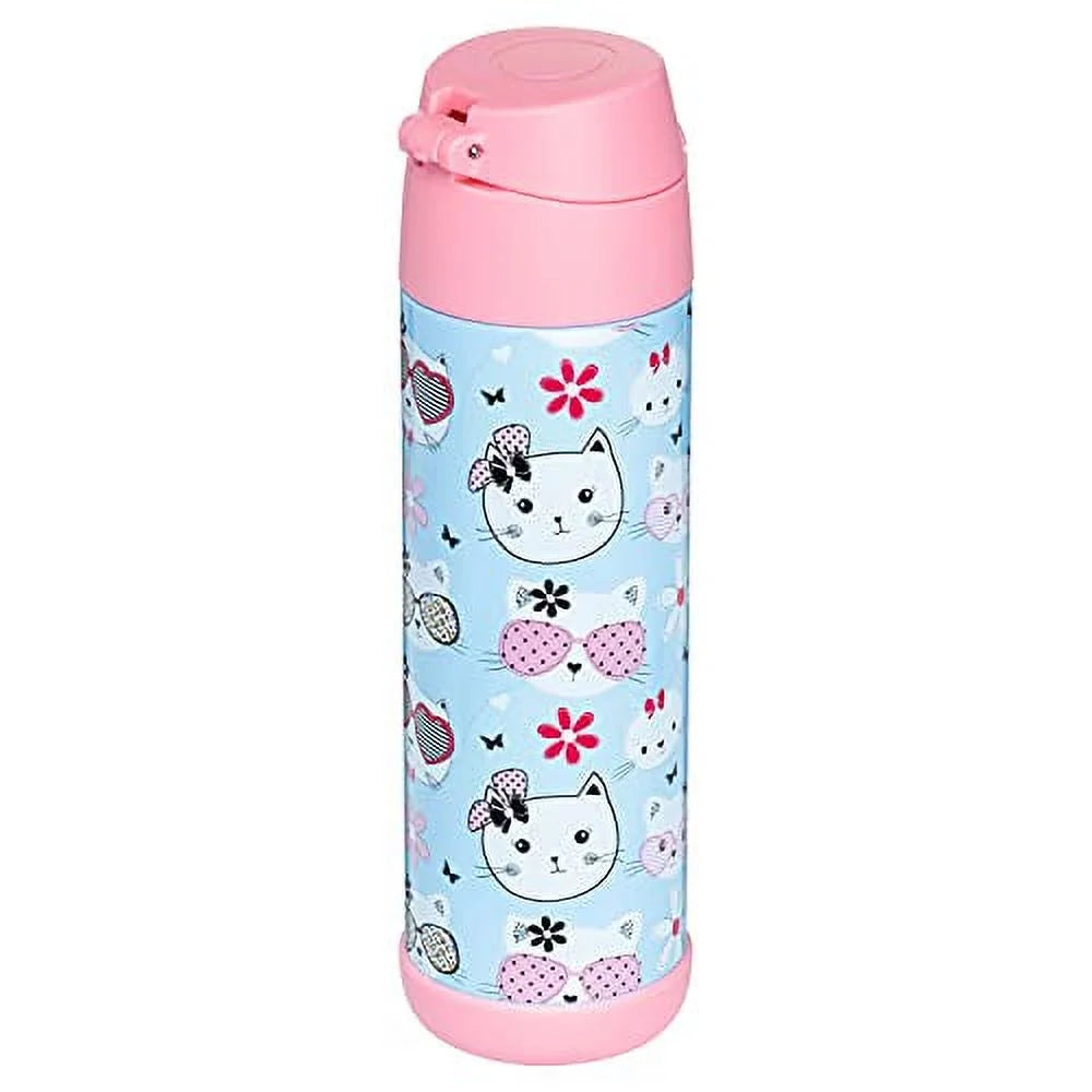 17oz Insulated Stainless Steel Kids Water Bottle with Straw F798