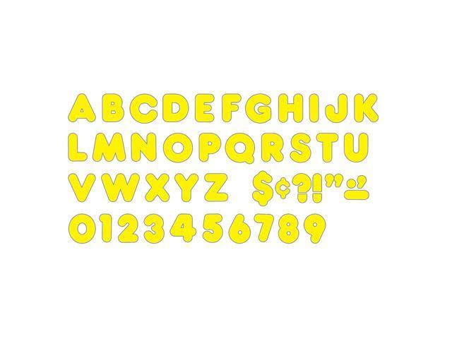 Yellow 2x22 Casual Uppercase Ready Letters, 6 Packs I4272