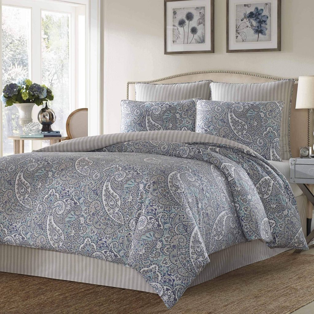 Blue Full/Queen Duvet Cover Set W14050