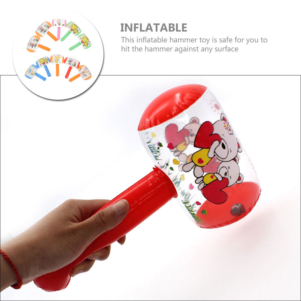 8 Pcs Ringing Toy Hammer with Bell Inflatable Halloween Prop Z1851