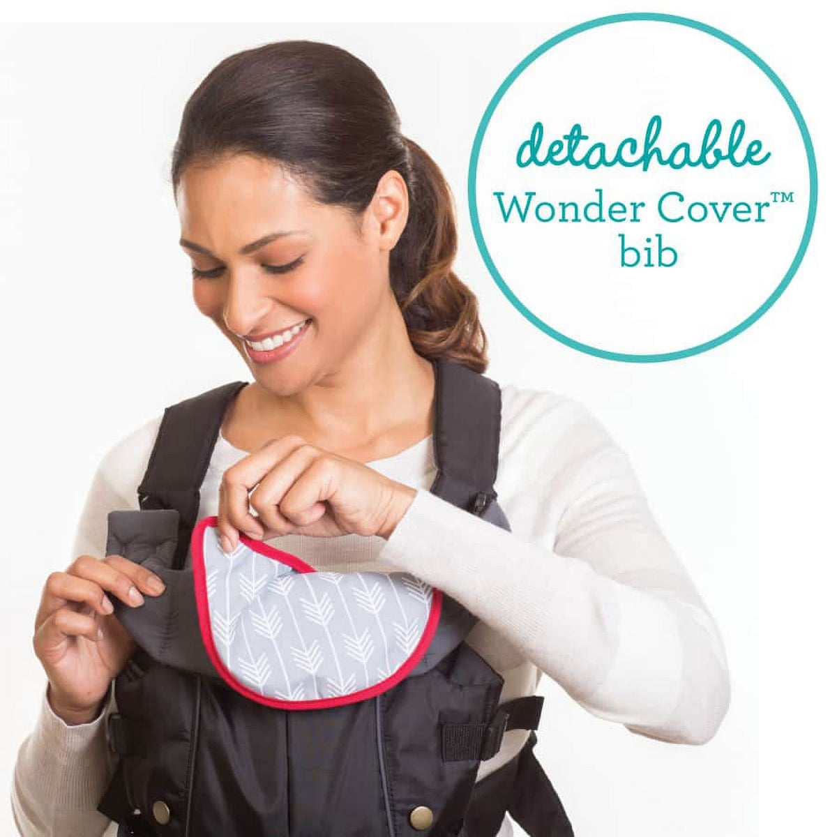 Black 2-Position Baby Carrier with Pocket Q199