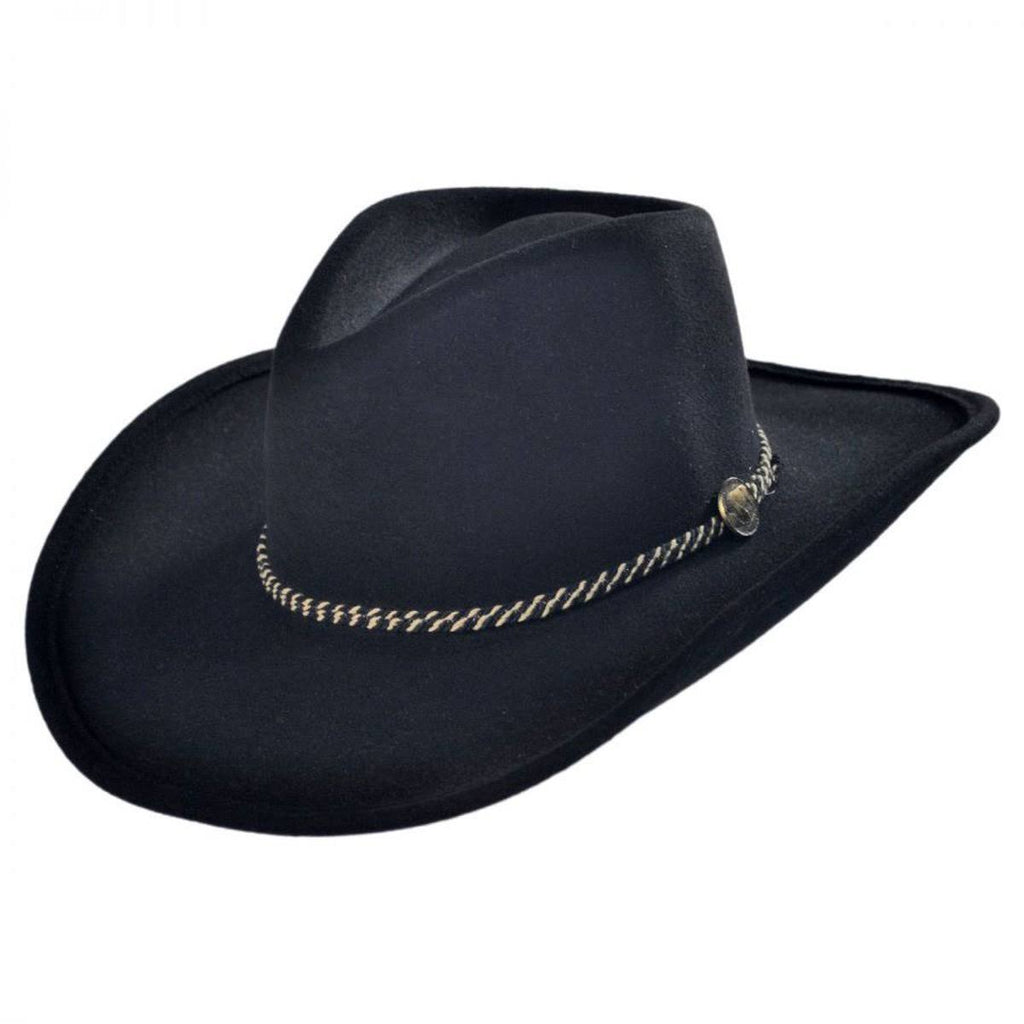 Black Buffalo Fur Hat C3313
