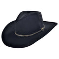 Black Buffalo Fur Hat C3313