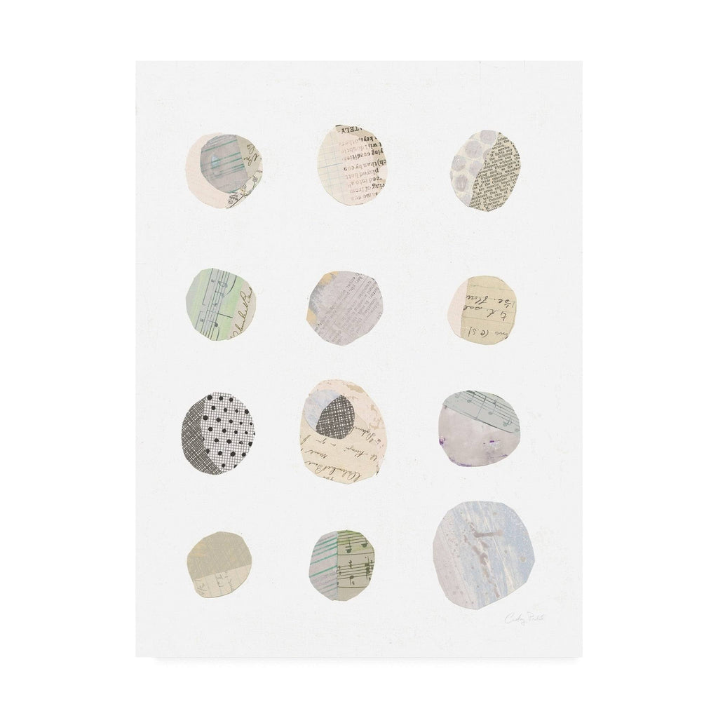 Geometric Collage II on White Neutral Canvas Art U769206