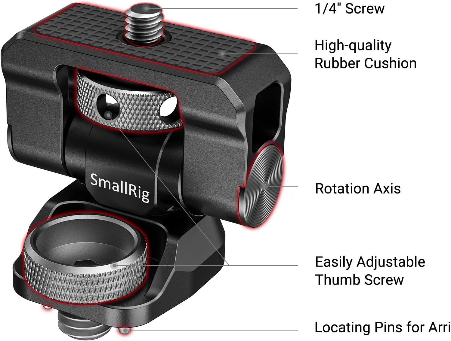 Swivel and Tilt Monitor Mount with Locating Pins F713