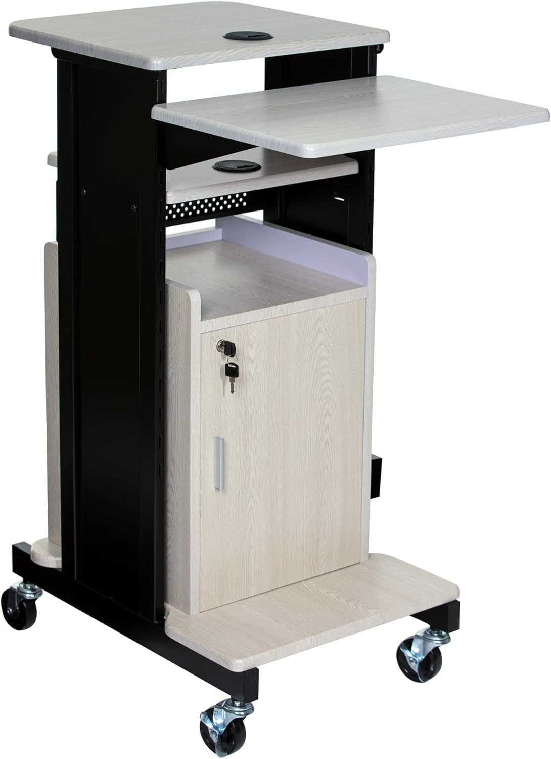 Presentation Cart with Storage Cabinet E2821