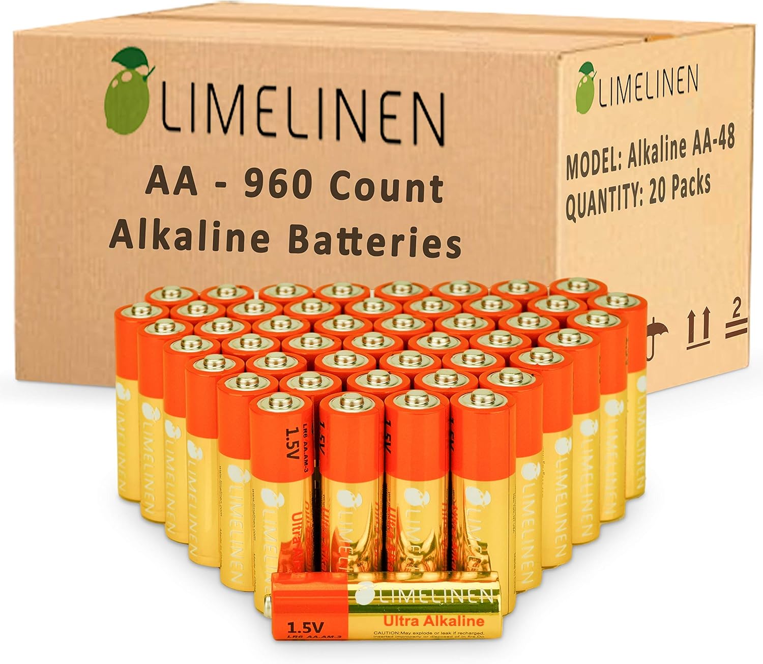 960 Count Alkaline AA Batteries A3325
