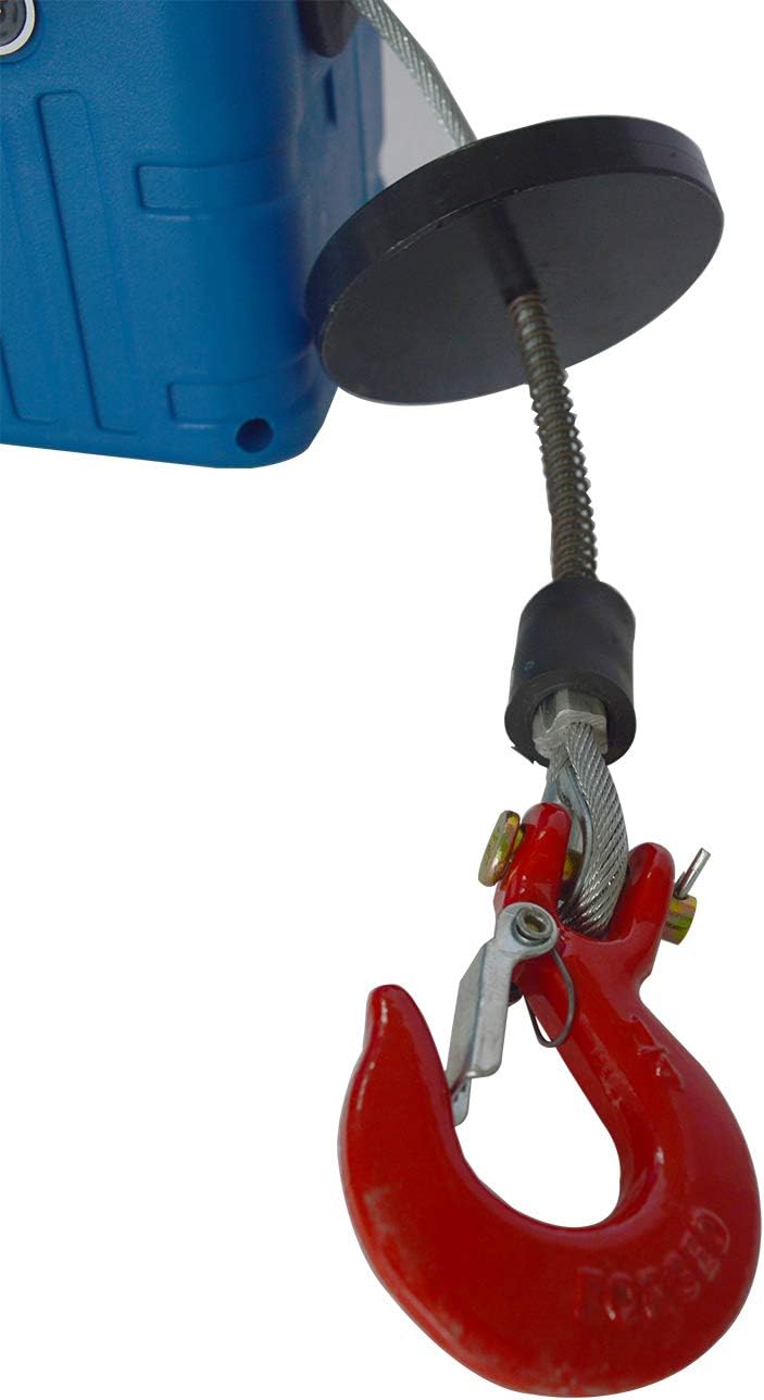 Electric Hoist Crane 992 Lb Capacity 25 Ft Wire Cable 110V Overhead Lift E35929