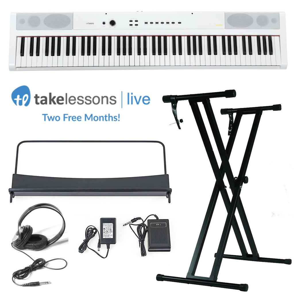 White 88-Key Weighted Hammer Action Digital Piano Z9822