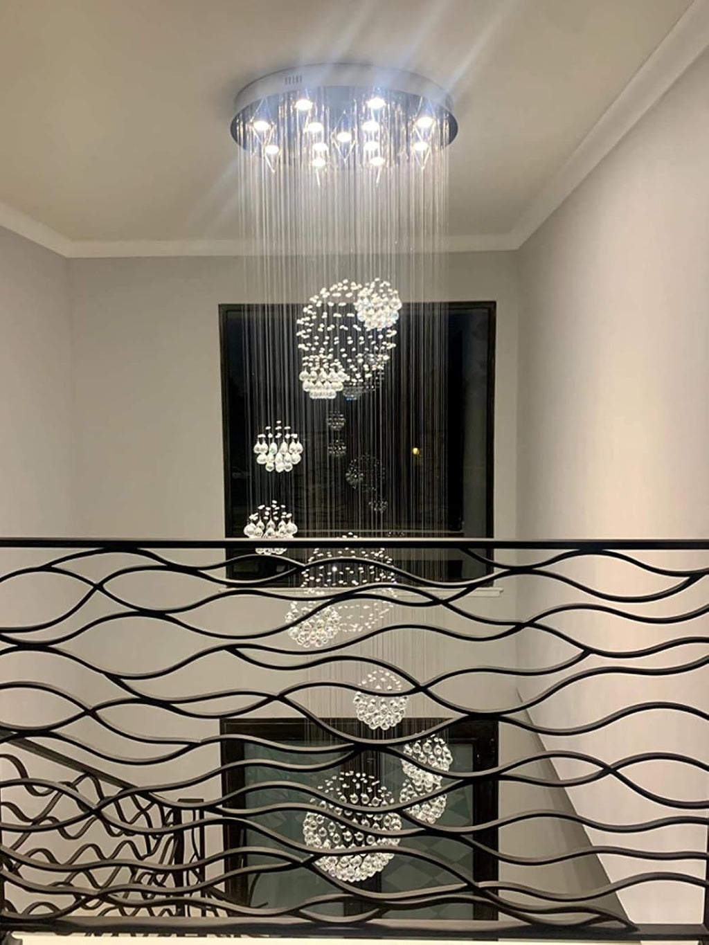 Spiral Crystal Chandelier 13 Lights S3095