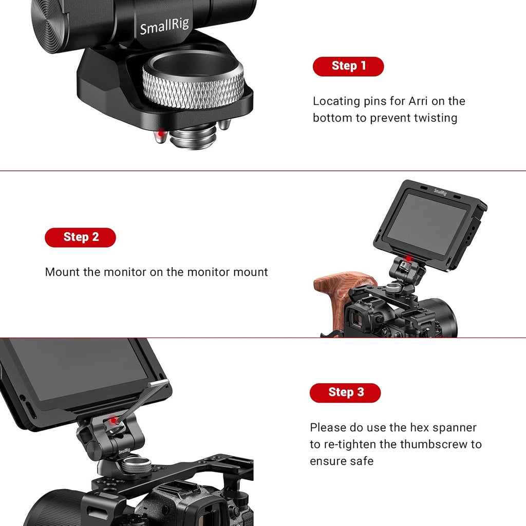 Swivel and Tilt Monitor Mount with Locating Pins F713