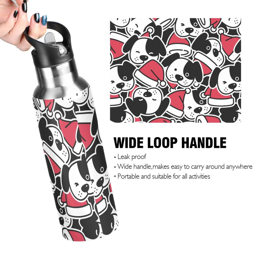 Stainless Steel Insulated Water Bottle with Straw Lid U147