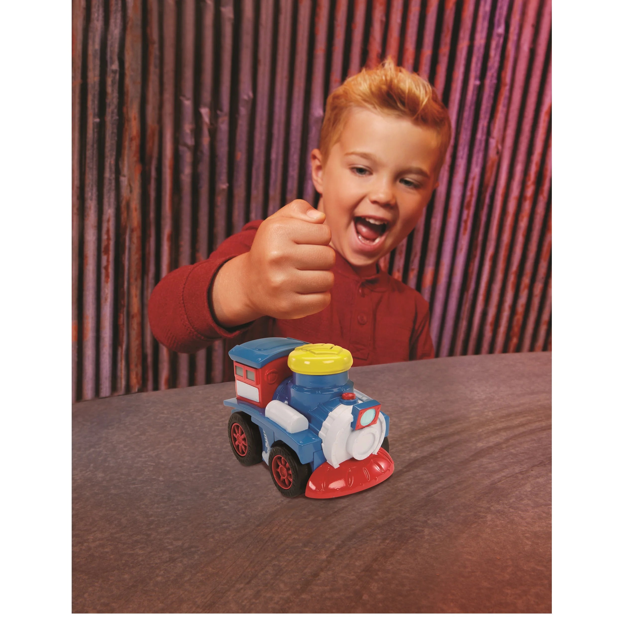 Toy Train Set with Sounds and 15 Pieces N314282
