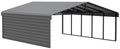 Galvanized Steel Carport Kit, 20' x 24' x 9', Charcoal E6652