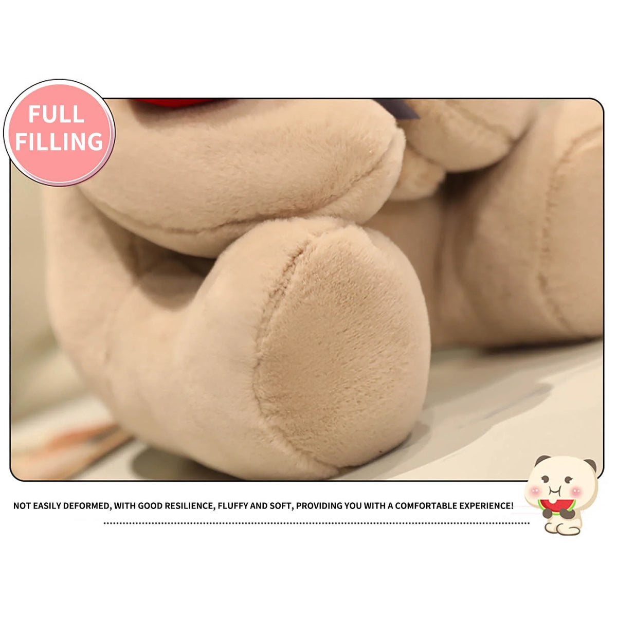 Teddy Bear Plush Toys with Rose Stuffed Animals B339413