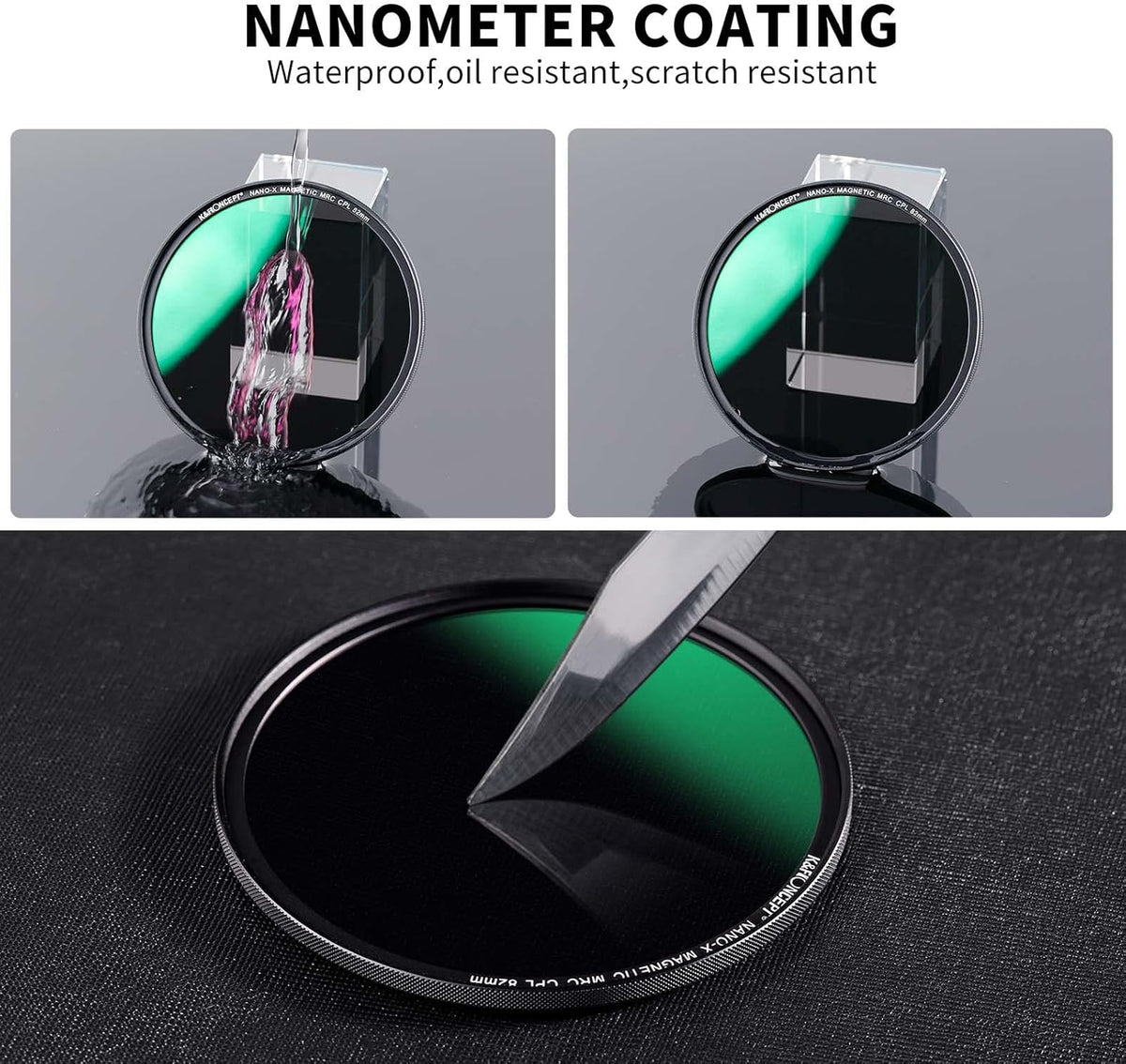 49mm Circular Polarizing Filter Kit with Adapter Ring and Lens Cap U3798