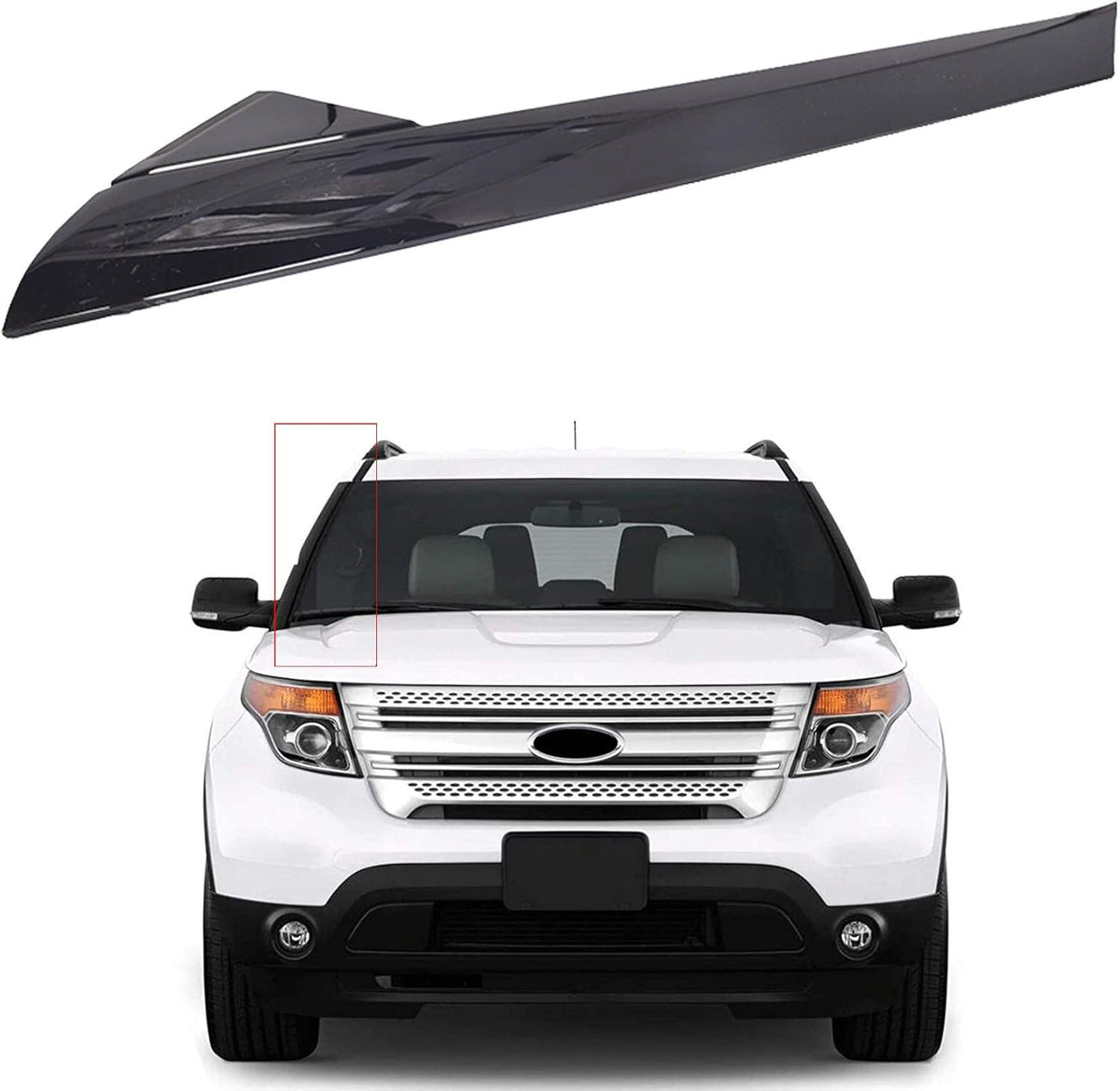 Front Windshield Outer Trim Molding Pack of 2 I770276