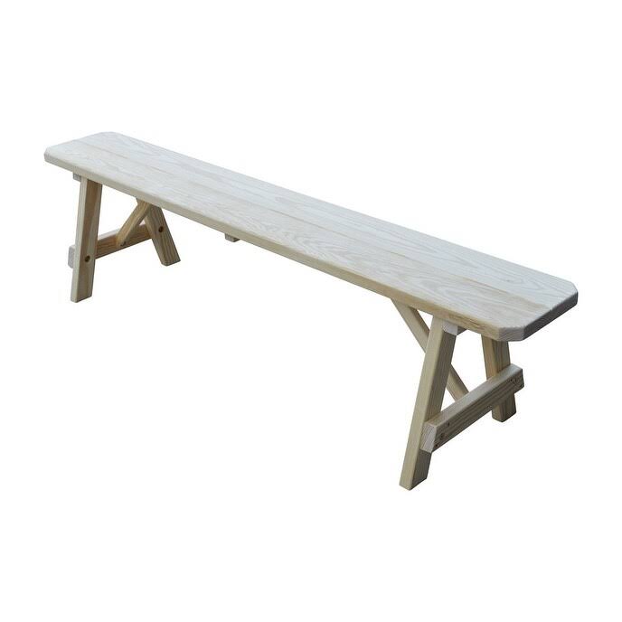 Pine 6' Traditional Bench - Tractor Red W899