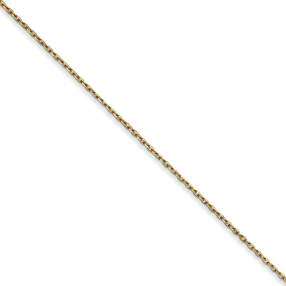 14k Yellow Gold Diamond Accent Initial Necklace - 24 Inch E3735