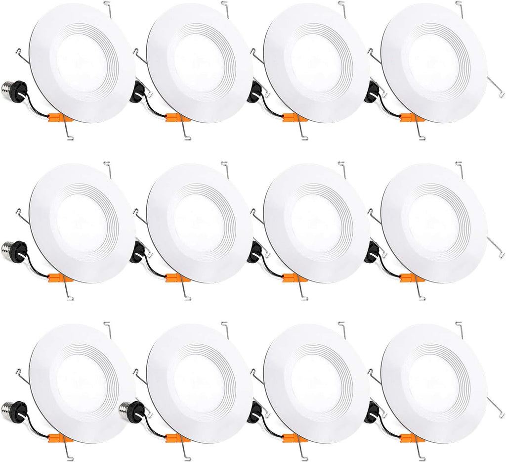 6 Pack Smart Wi-Fi LED Recessed Downlight with Baffle Trim I504668