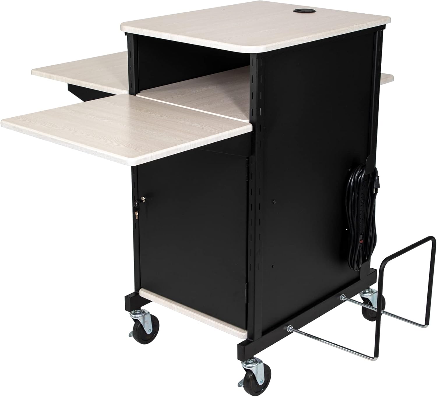 Presentation Cart with Storage Cabinet E2821
