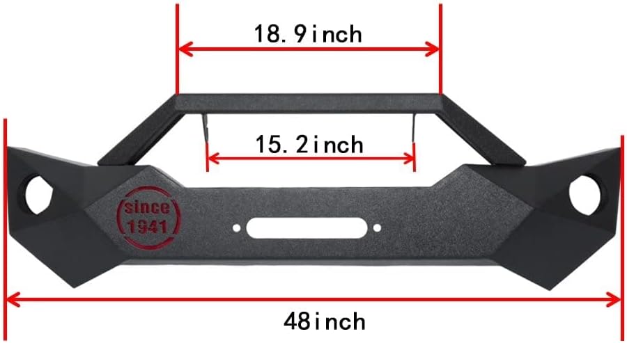 Front and Rear Bumper Combo for Jeep JK Wrangler Y547