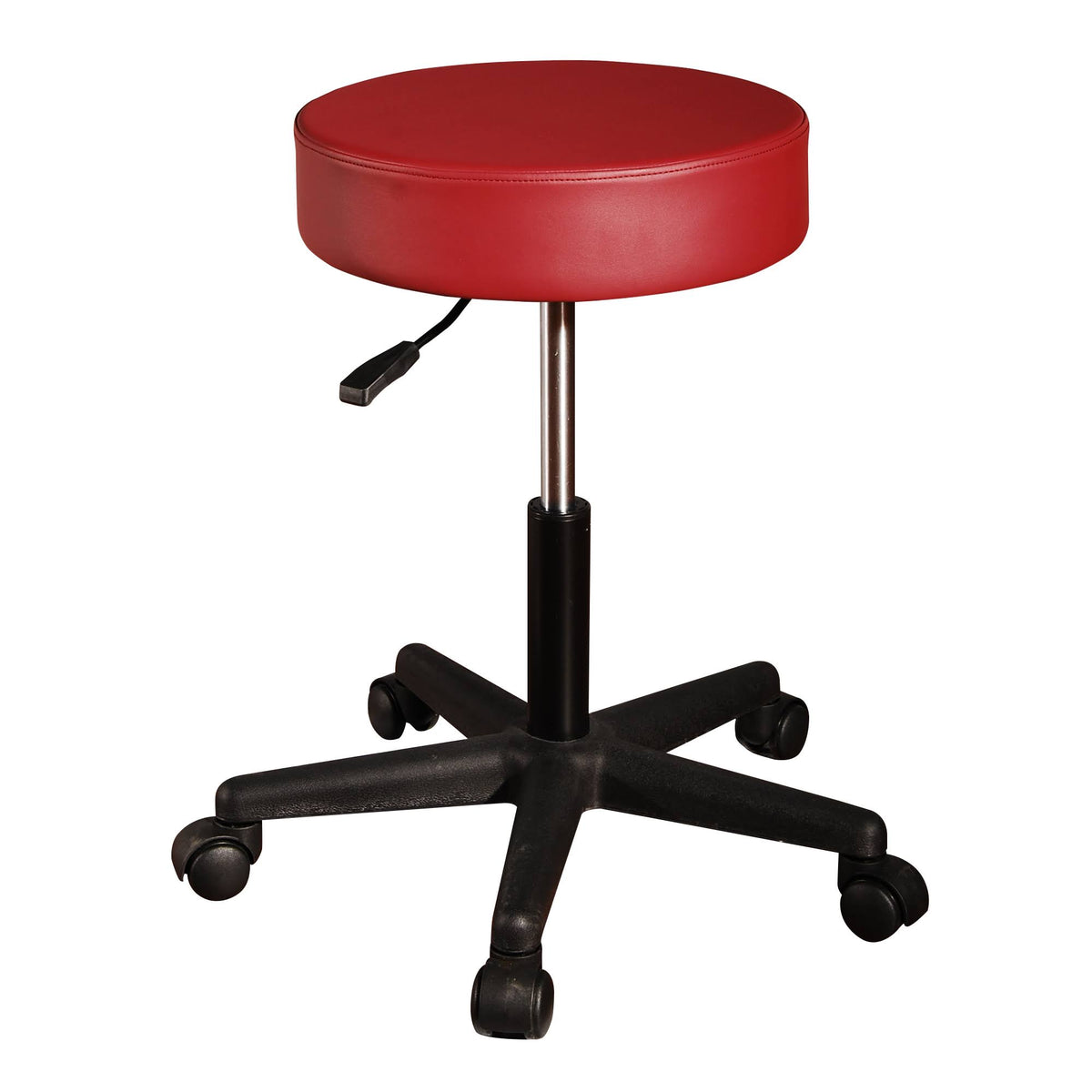 Pneumatic Swivel Massage Stool Burgundy X417000