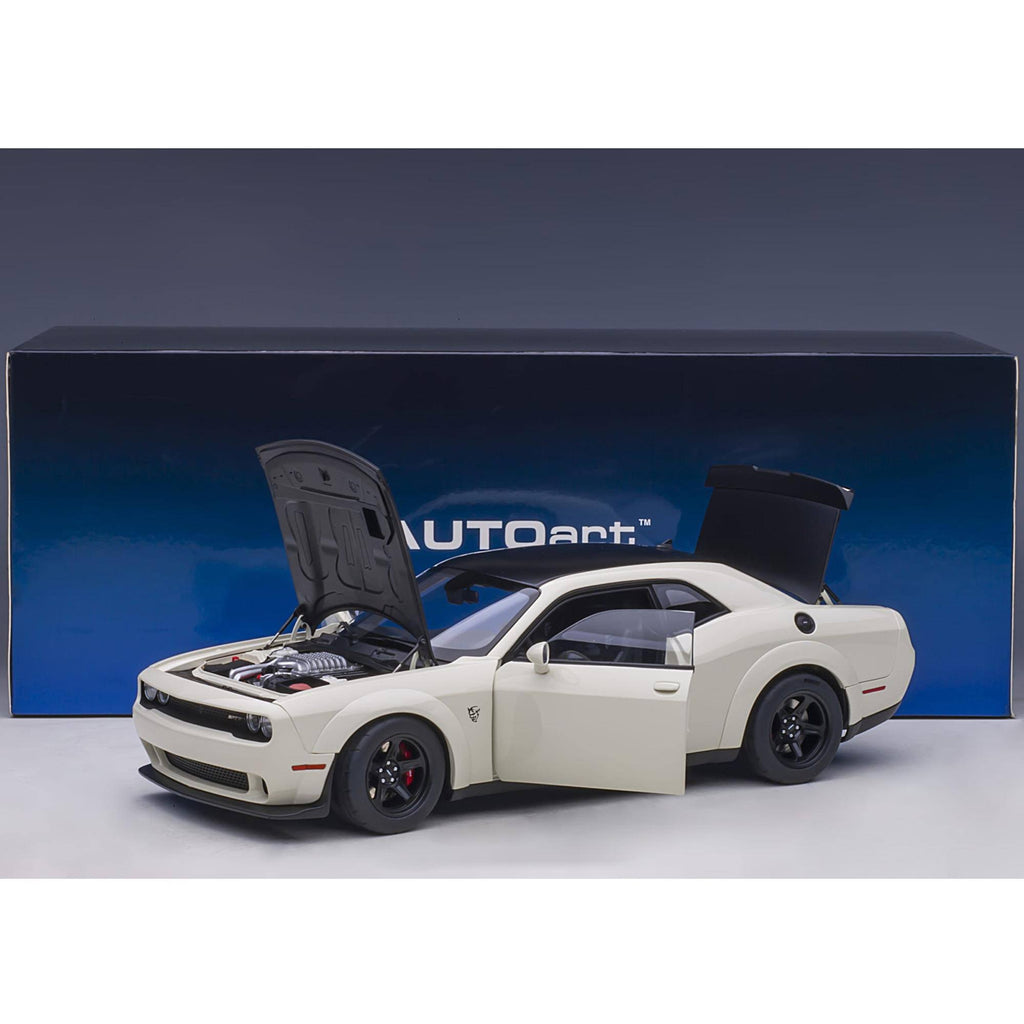 White and Satin Black 1/18 Model Car A634734