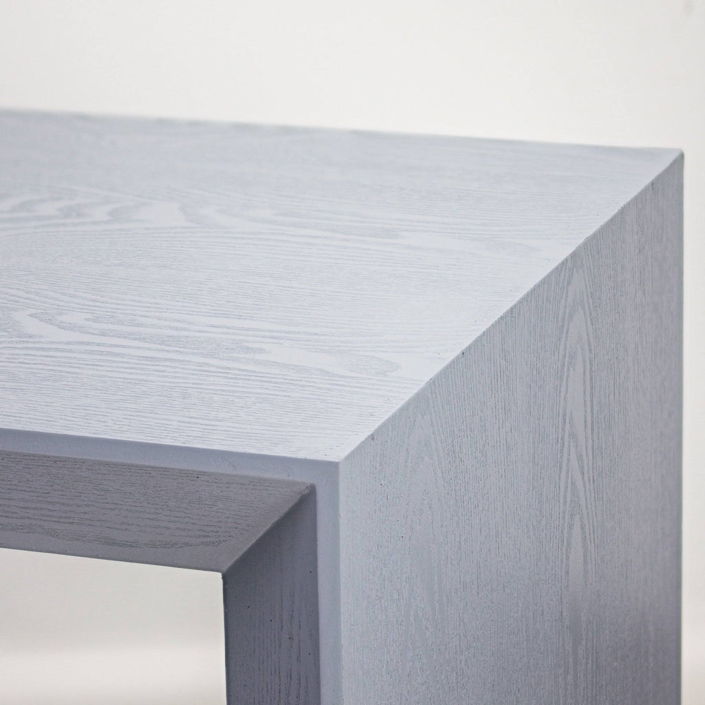 Grey Square Wood Accent Table N643