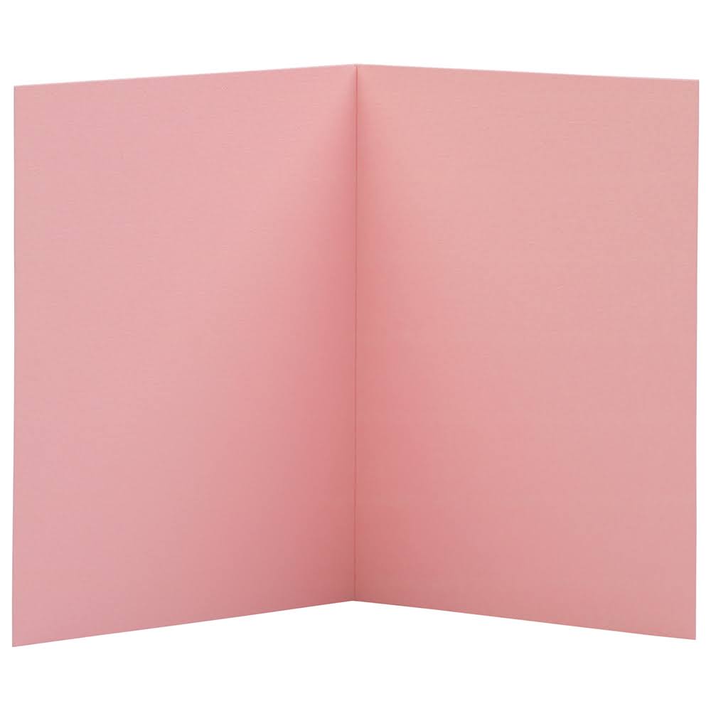 Baby Pink Foldover Cards, 500 per Pack V13240