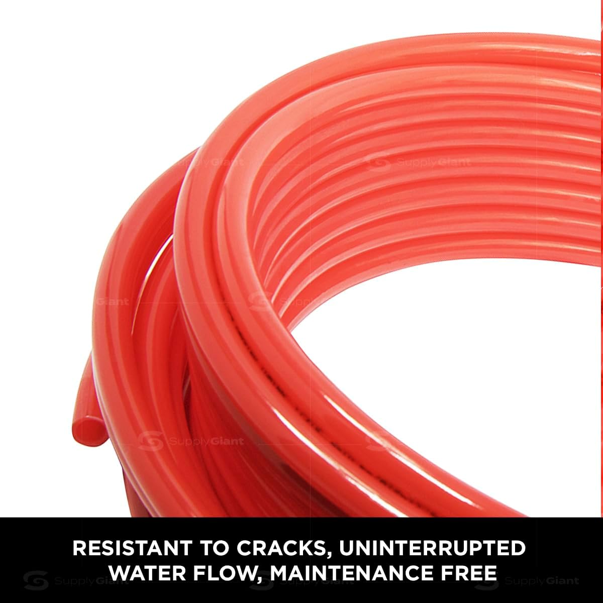1/2 Inch X 300 Ft Red Non-Barrier Pex Tube Coil Y243