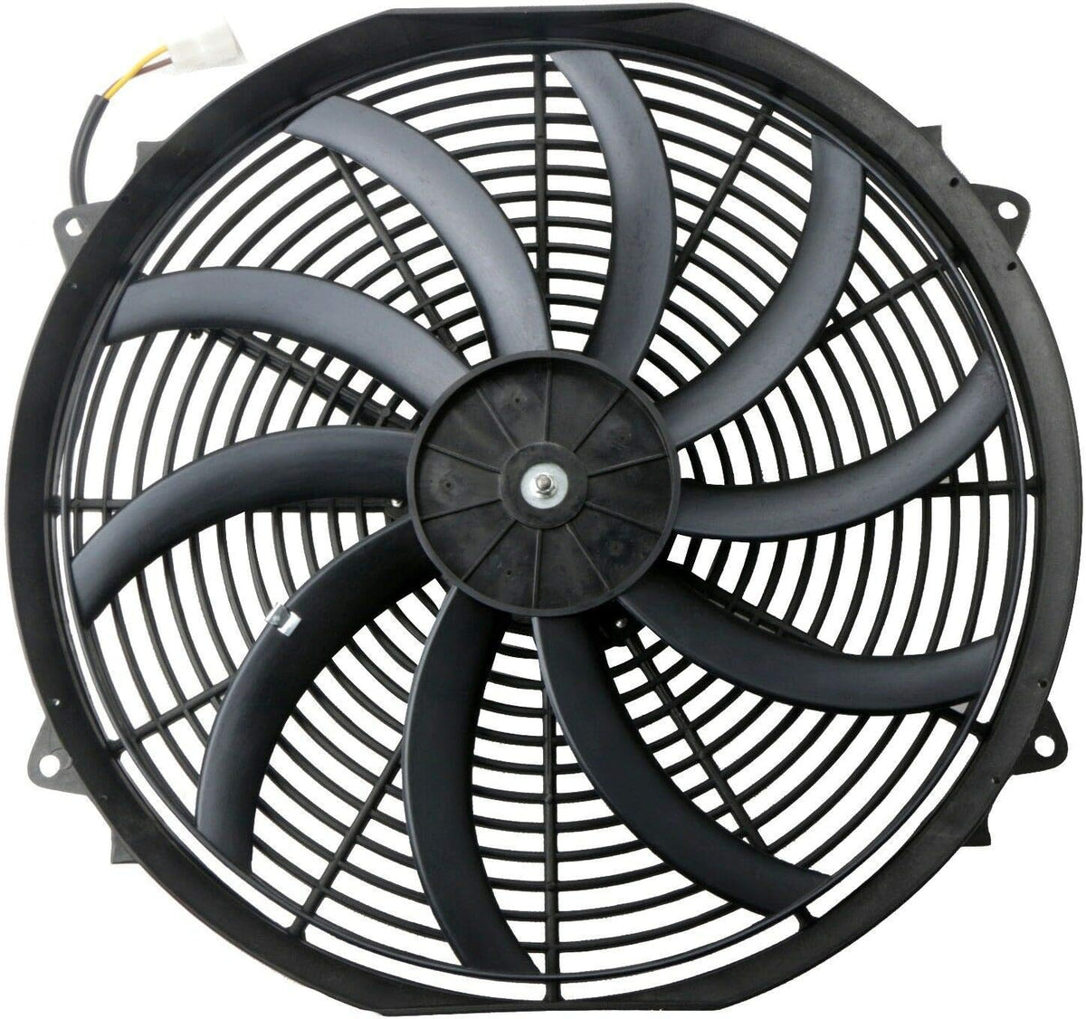 12V Slim Electric Cooling Radiator Fan with Fan Mounting Kit 10" 2-Pack I28177